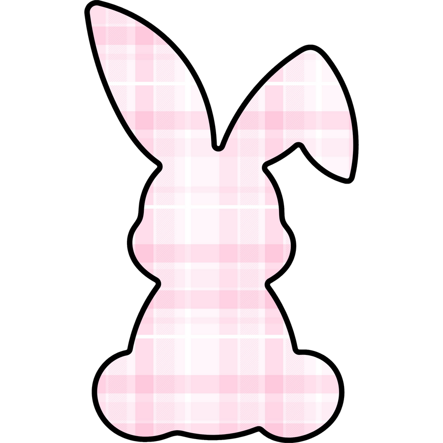 Easter Bunny Shape 22" Wood Door Hanger - DCO-W-1192-DH