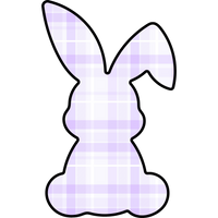 Thumbnail for Easter Bunny Shape 22" Wood Door Hanger - DCO-W-1196-DH