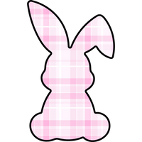 Thumbnail for Easter Bunny Shape 22" Wood Door Hanger - DCO-W-1198-DH