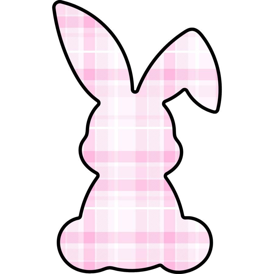 Easter Bunny Shape 22" Wood Door Hanger - DCO-W-1198-DH