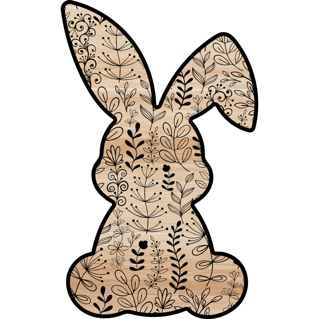 Easter Bunny Shape 22" Wood Door Hanger - DCO-W-1204-DH