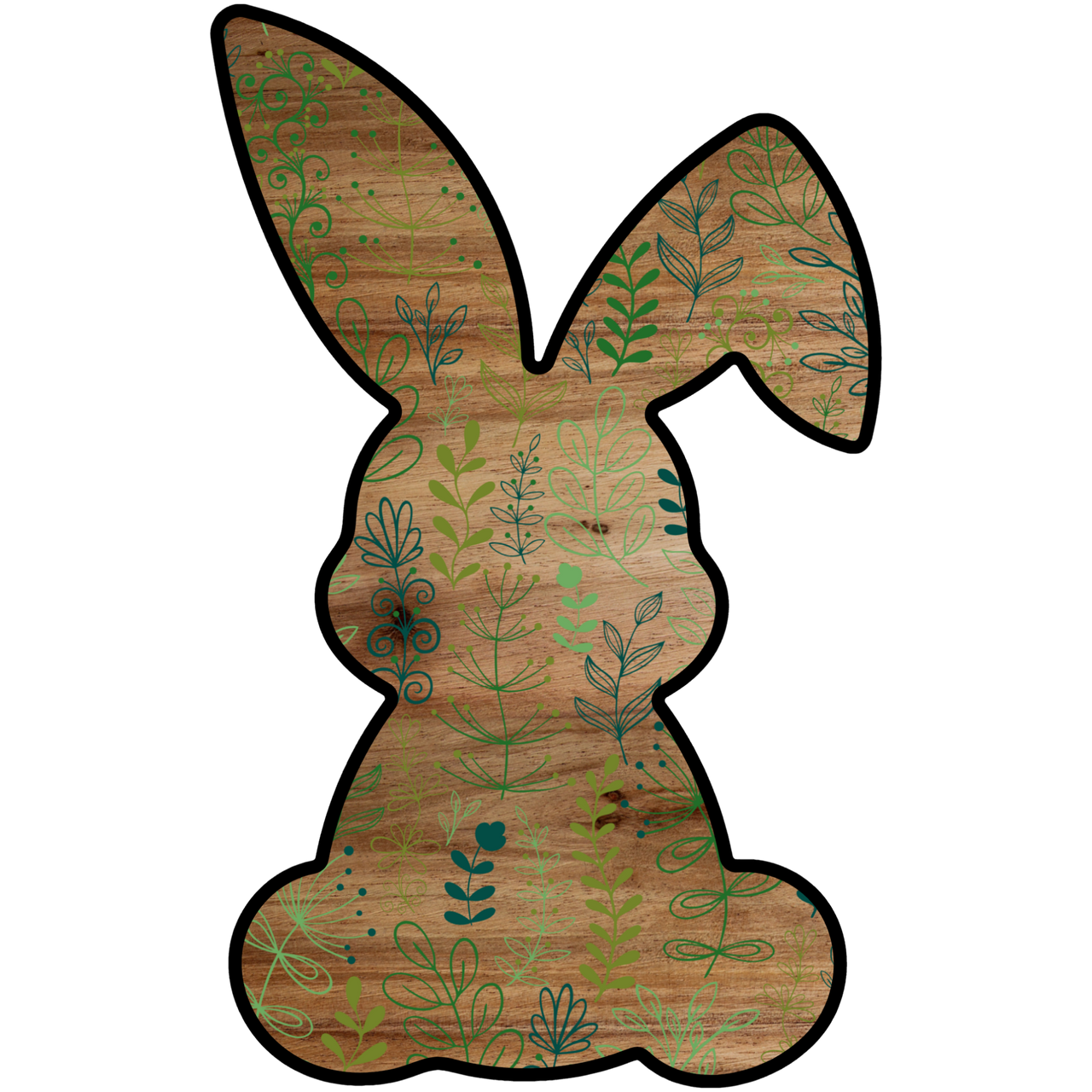 Easter Bunny Shape 22" Wood Door Hanger - DCO-W-1206-DH