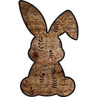 Thumbnail for Easter Bunny Shape 22" Wood Door Hanger - DCO-W-1207-DH