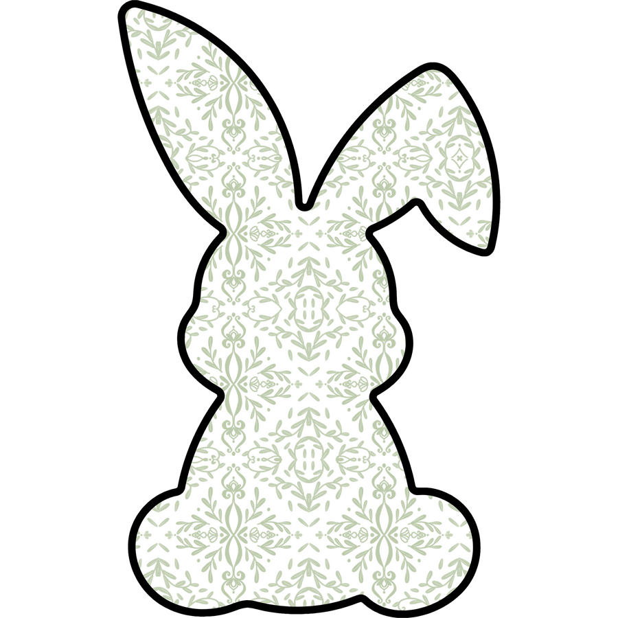 Easter Bunny Shape 22" Wood Door Hanger - DCO-W-1208-DH
