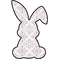Thumbnail for Easter Bunny Shape 22" Wood Door Hanger - DCO-W-1209-DH