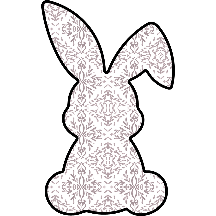 Easter Bunny Shape 22" Wood Door Hanger - DCO-W-1209-DH