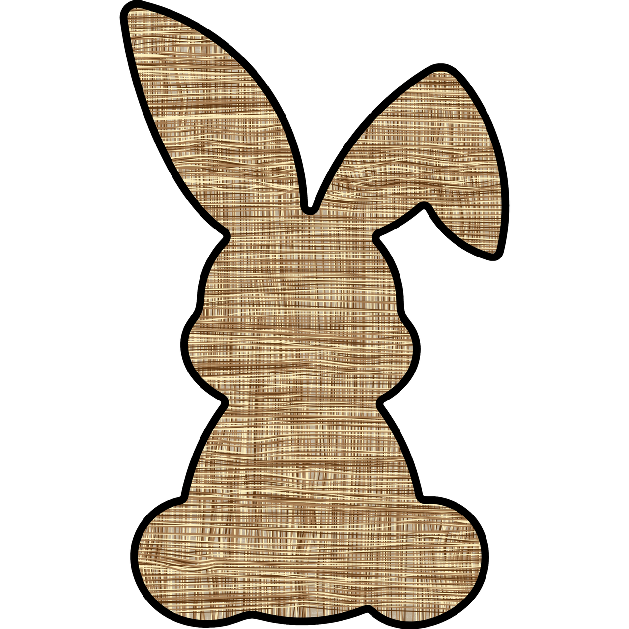 Easter Bunny Shape 22" Wood Door Hanger - DCO-W-1213-DH