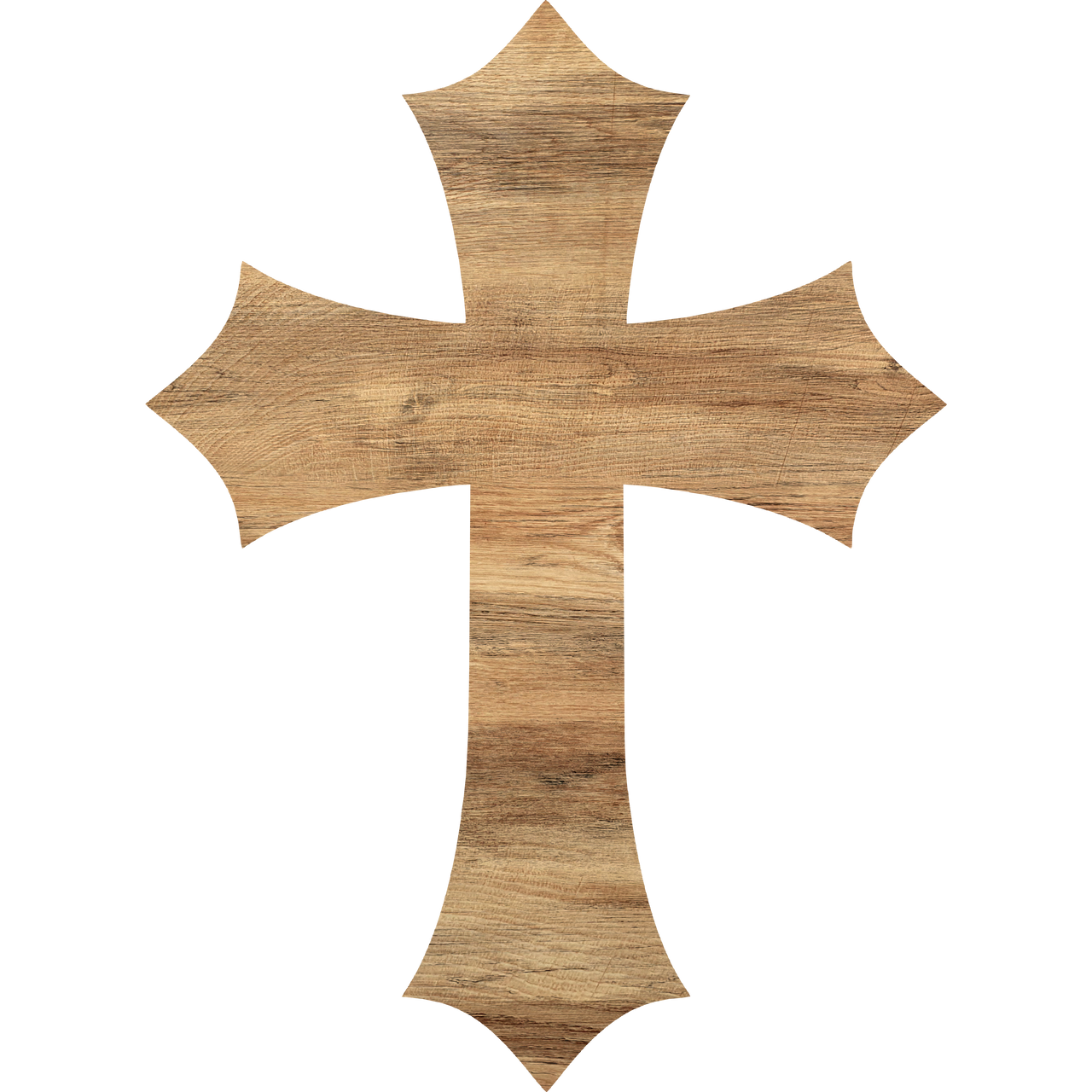 Cross Religious 14" Wood Door Hanger - DCO-W-1216