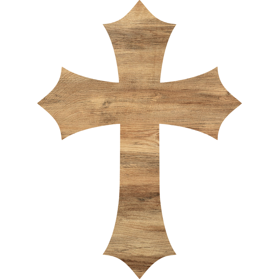 Cross Religious 14" Wood Door Hanger - DCO-W-1216