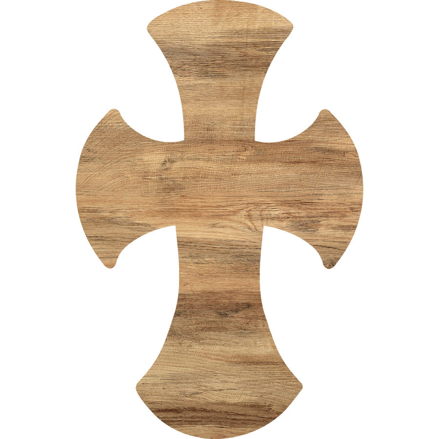 Cross Religious 14" Wood Door Hanger - DCO-W-1217