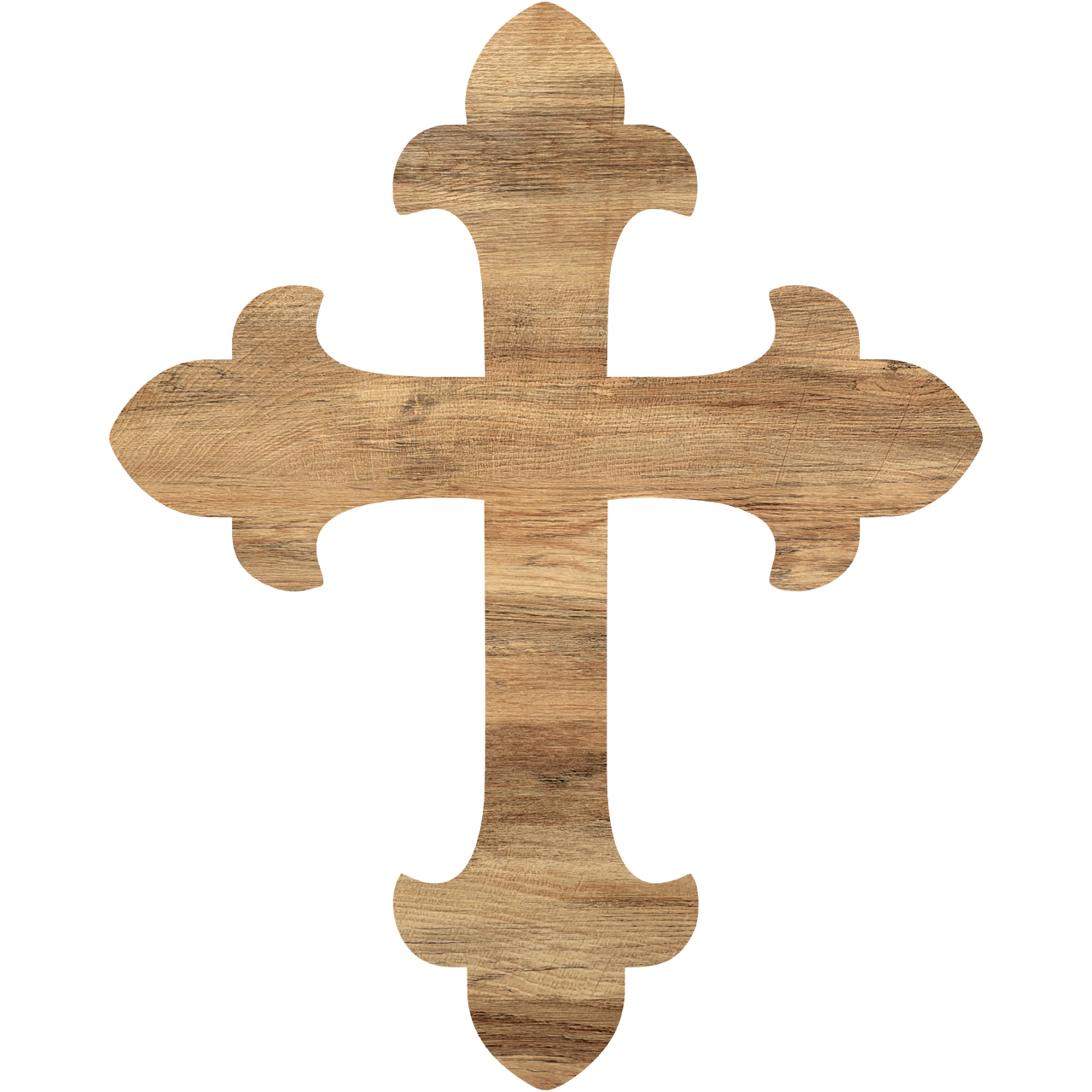 Cross Religious 14" Wood Door Hanger - DCO-W-1219