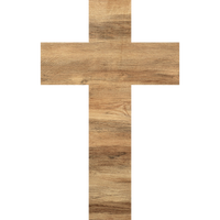 Thumbnail for Cross Religious Has Bow Holes 22" Wood Door Hanger - DCO-W-1220-DH
