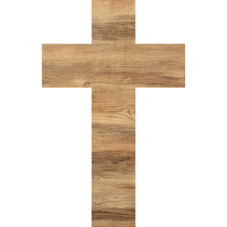 Cross Religious Has Bow Holes 22" Wood Door Hanger - DCO-W-1220-DH