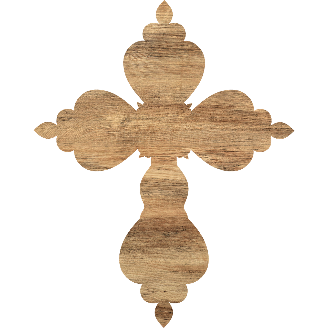 Cross Religious 14" Wood Door Hanger - DCO-W-1223