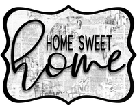 Thumbnail for Home Sweet Home 14" Wood Wreath Sign - DCO-W-1332