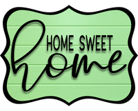Thumbnail for Home Sweet Home 14" Wood Wreath Sign - DCO-W-1334