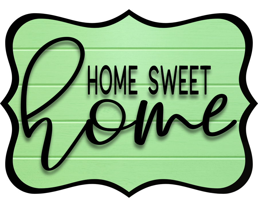 Home Sweet Home 14" Wood Wreath Sign - DCO-W-1334
