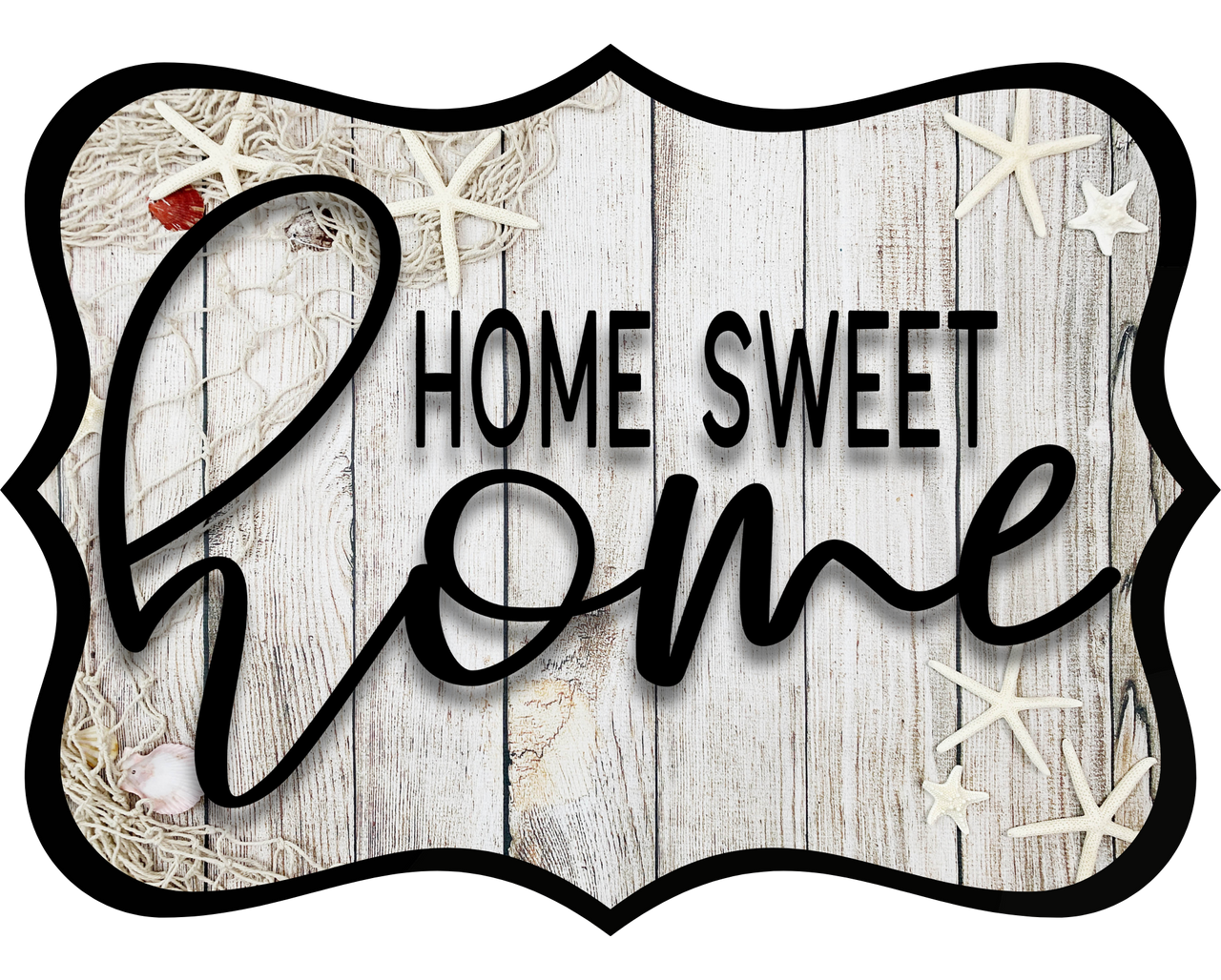 Home Sweet Home 14" Wood Wreath Sign - DCO-W-1336