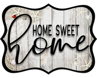 Thumbnail for Home Sweet Home 14" Wood Wreath Sign - DCO-W-1336
