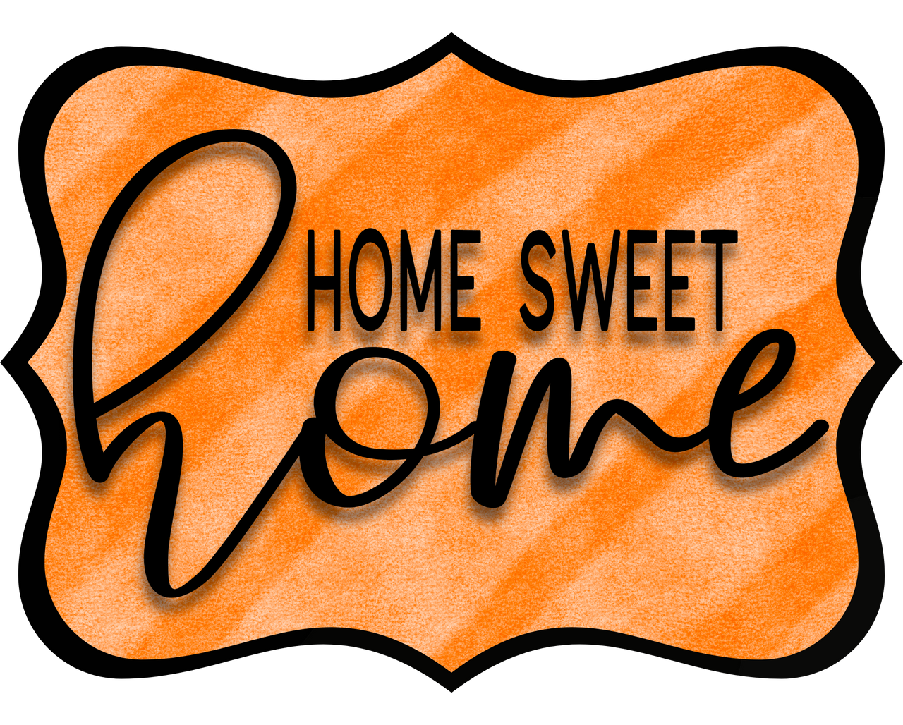 Home Sweet Home 14" Wood Wreath Sign - DCO-W-1339