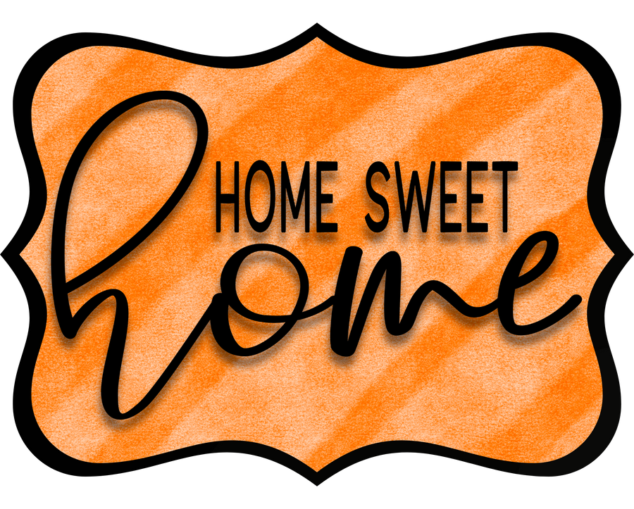 Home Sweet Home 14" Wood Wreath Sign - DCO-W-1339