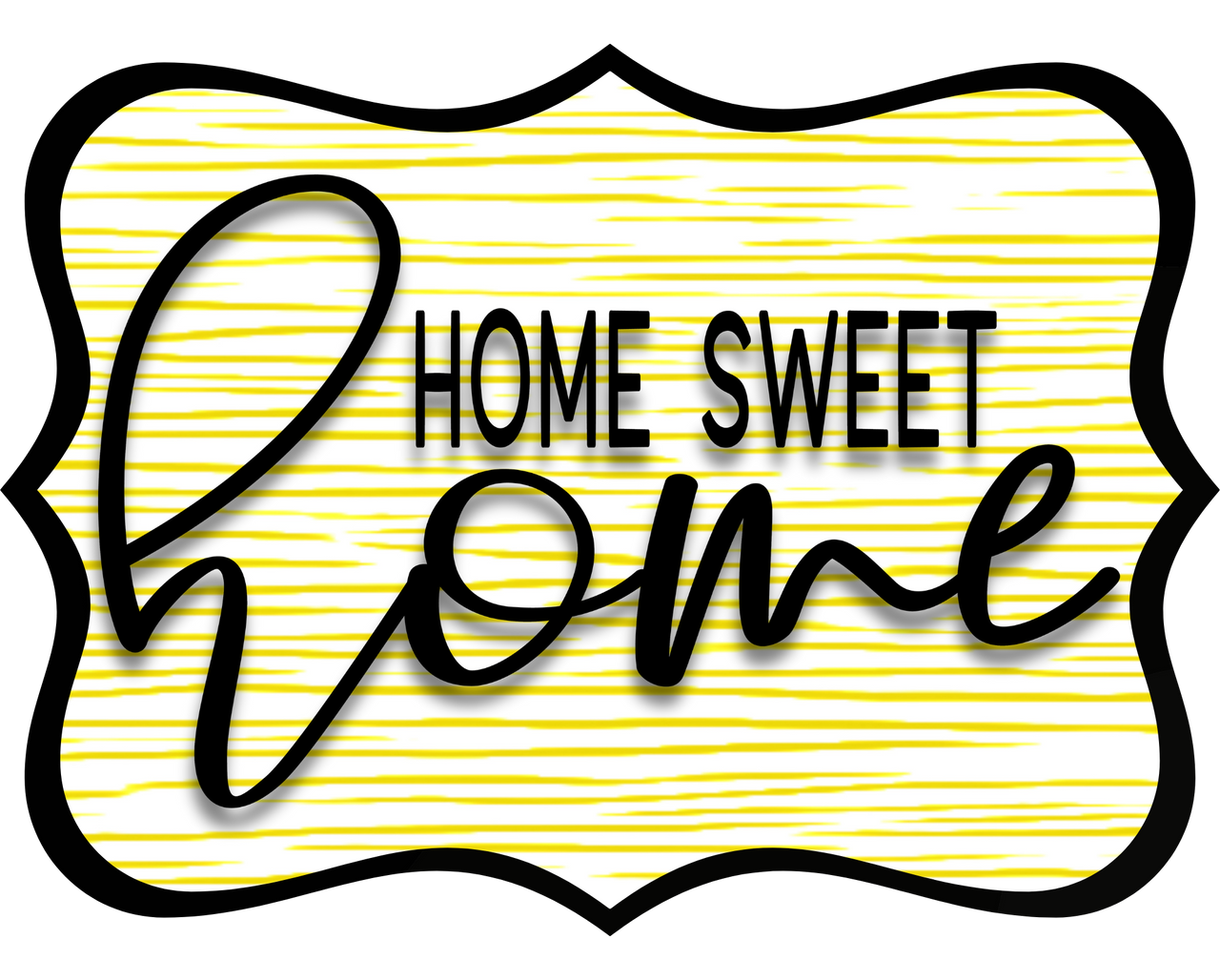 Home Sweet Home 14" Wood Wreath Sign - DCO-W-1340