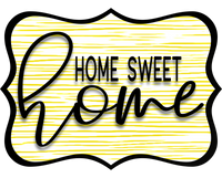 Thumbnail for Home Sweet Home 14" Wood Wreath Sign - DCO-W-1340
