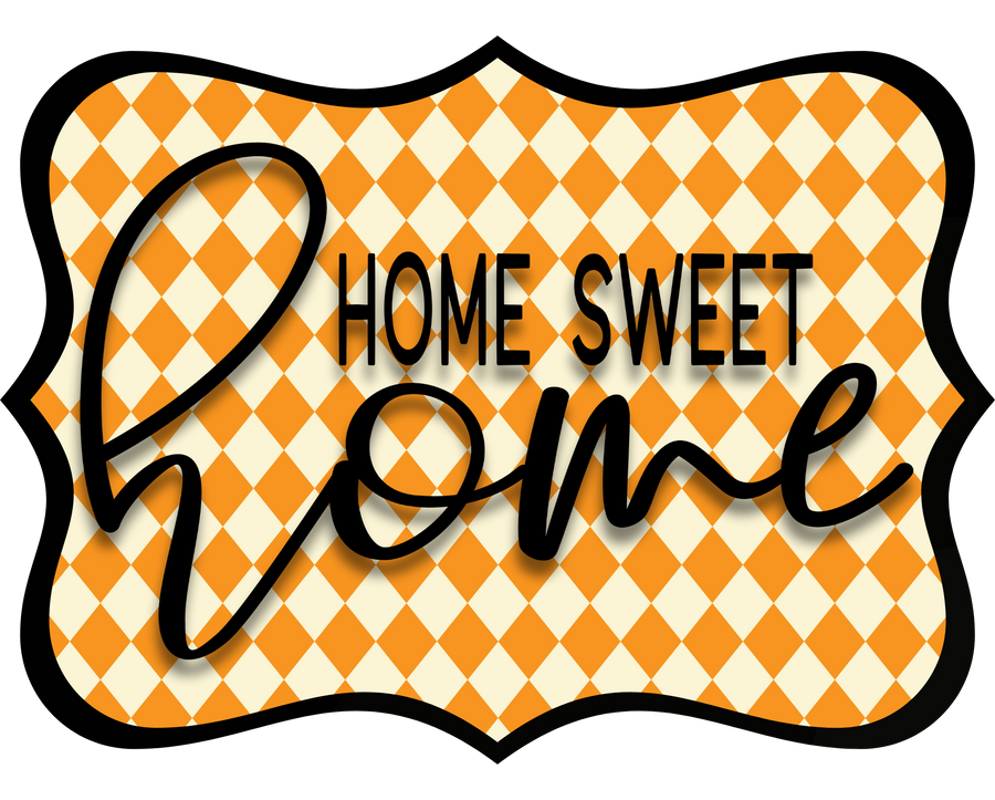 Home Sweet Home 14" Wood Wreath Sign - DCO-W-1346