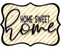 Thumbnail for Home Sweet Home 14" Wood Wreath Sign - DCO-W-1349