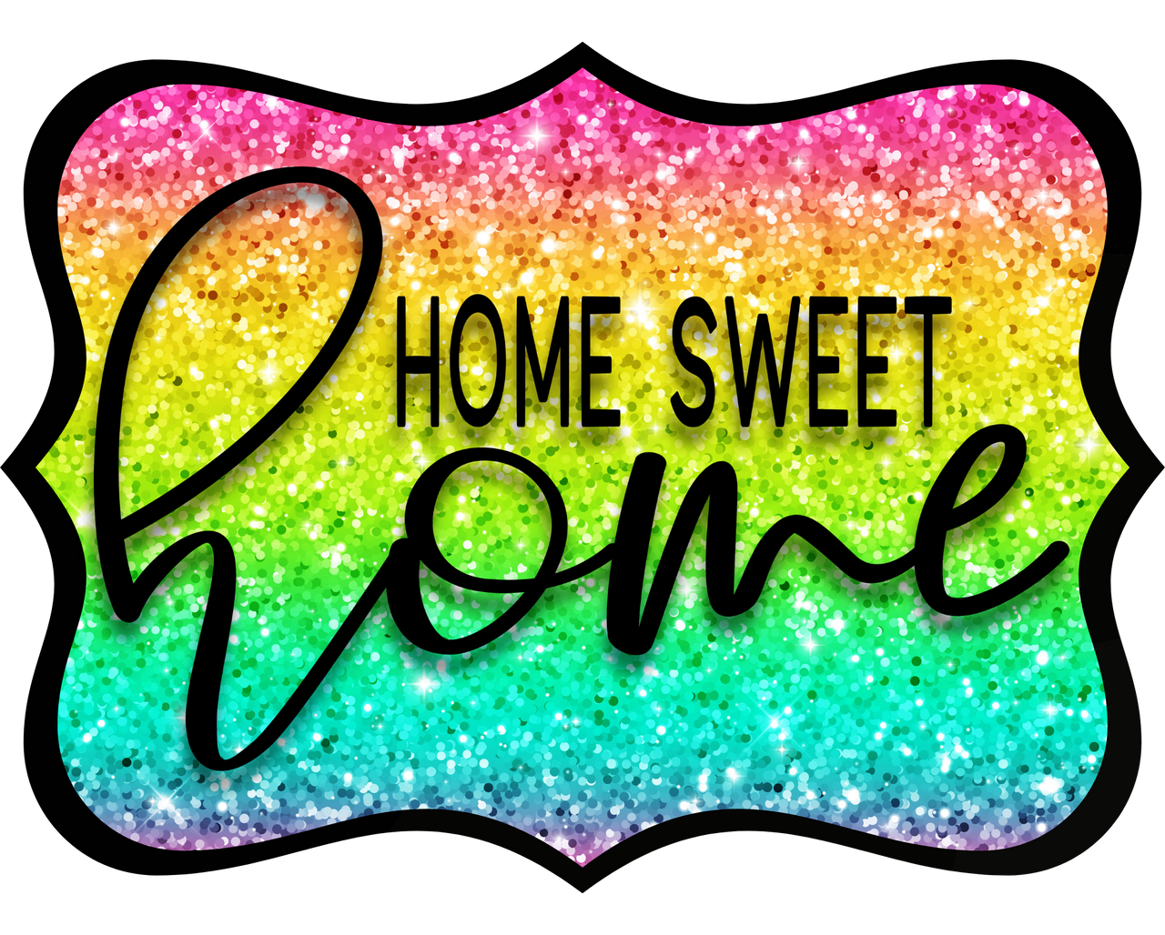 Home Sweet Home 14" Wood Wreath Sign - DCO-W-1350