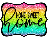 Thumbnail for Home Sweet Home 14" Wood Wreath Sign - DCO-W-1350