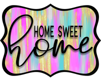 Thumbnail for Home Sweet Home 14" Wood Wreath Sign - DCO-W-1351