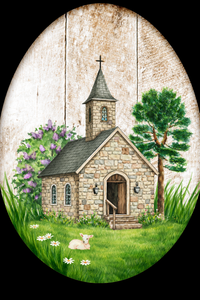 Thumbnail for Religious Easter Egg 22" Wood Door Hanger - DCO-W-1477-DH