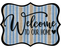 Thumbnail for Welcome To Our Home Wood Wreath Sign - DCO-W-1496