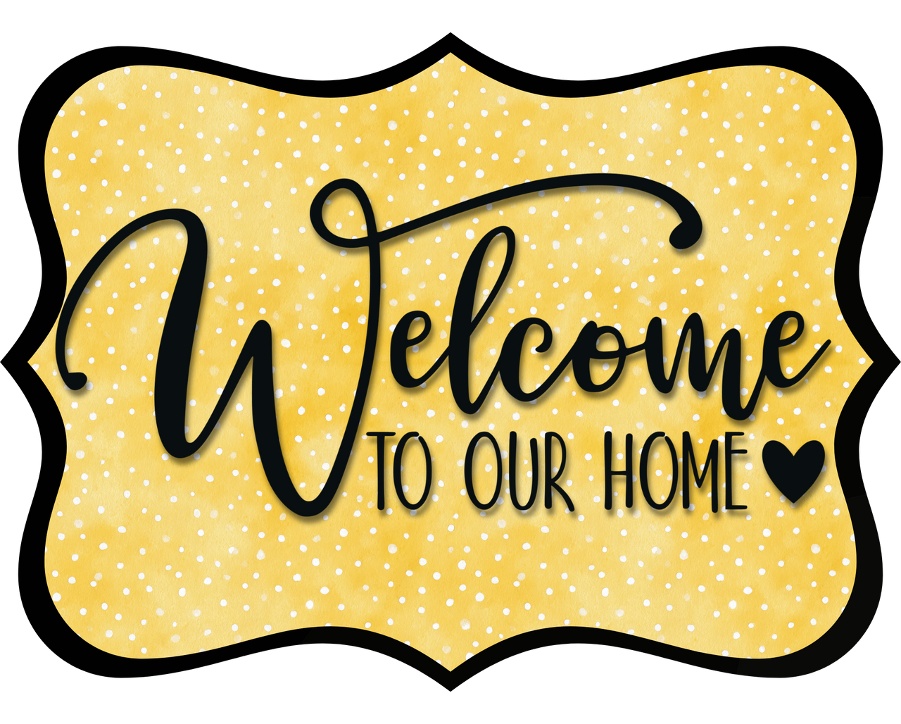 Welcome To Our Home Wood Wreath Sign - DCO-W-1522