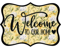 Thumbnail for Welcome To Our Home Wood Wreath Sign - DCO-W-1523