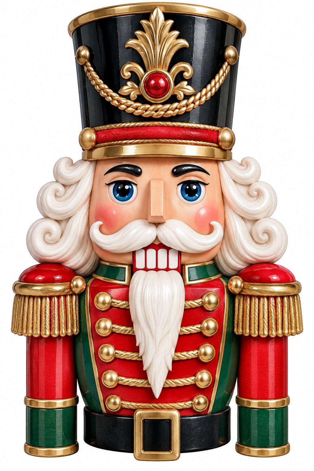 Red and Green Nutcracker 14" Wood Wreath Sign - DCO-W-1550
