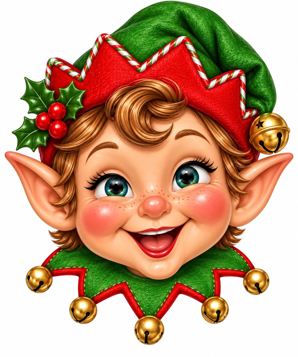 Christmas Elf 14" Wood Wreath Sign - DCO-W-1563