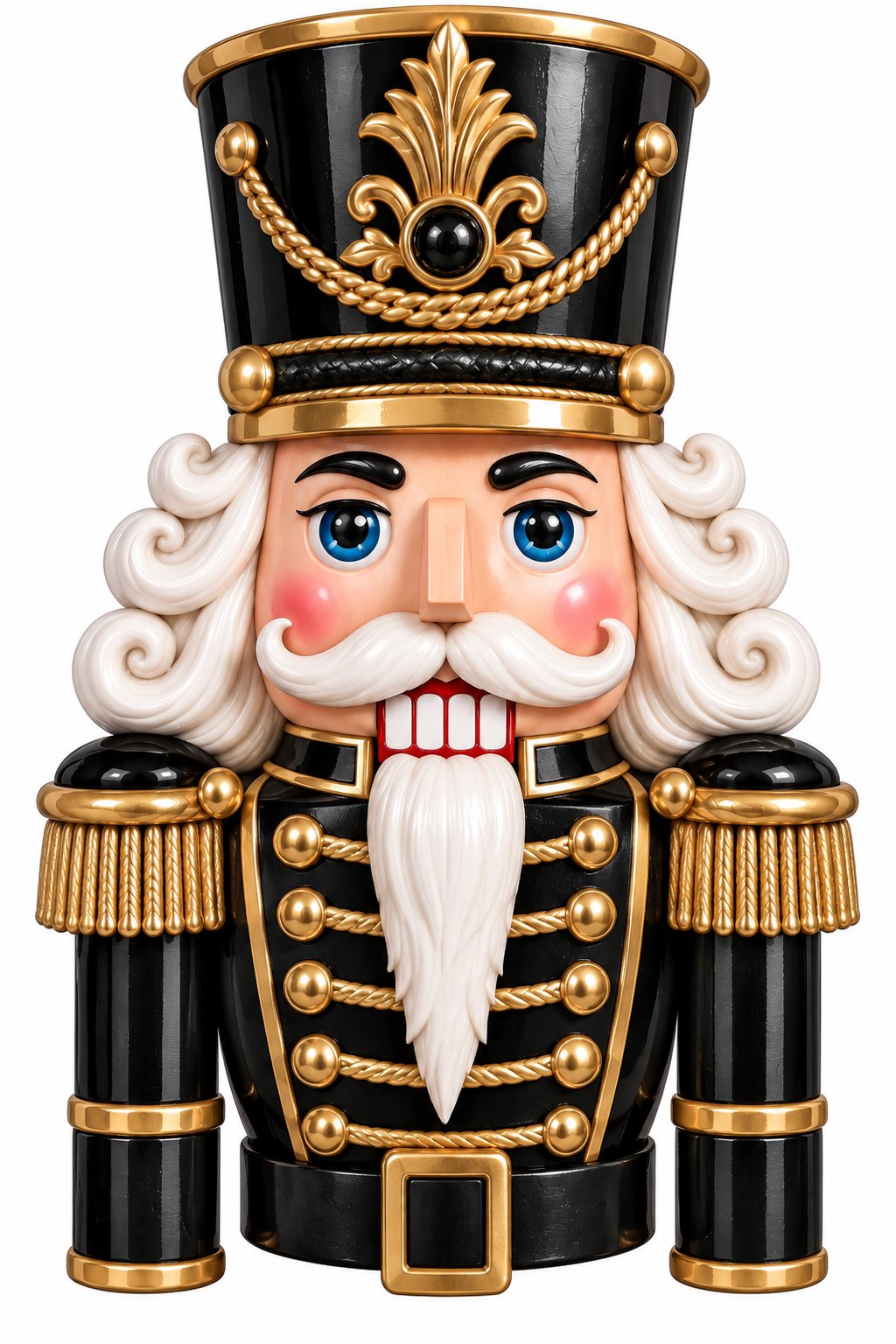 Black and Gold Nutcracker 14" Wood Wreath Sign - DCO-W-1564