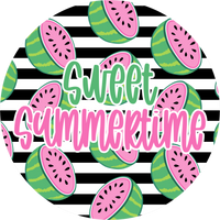 Thumbnail for Summer Sign, Watermelon Sign, DECOE-5332-D, Sign For Wreath, 10
