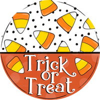 Thumbnail for Halloween Sign, Candy Corn Sign, DECOE-5335-D, Sign For Wreath, 10