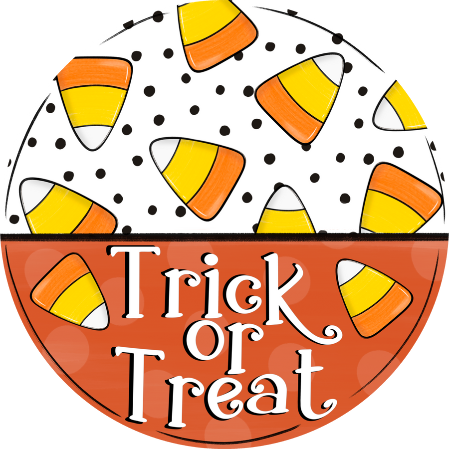 Halloween Sign, Candy Corn Sign, DECOE-5335-DH, 18" Door Hanger