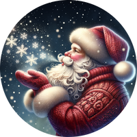Thumbnail for Santa Claus Sign, Christmas Sign, DECOE-5339-D, Sign For Wreath, 10