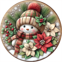 Thumbnail for Snowman Sign, DECOE-5344-D, Sign For Wreath, 10