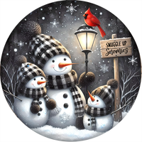 Thumbnail for Snowman Sign, Snuggle Up, DECOE-5345, Sign For Wreath, 10