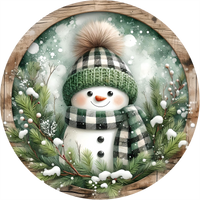 Thumbnail for Snowman Sign, DECOE-5346-D, Sign For Wreath, 10