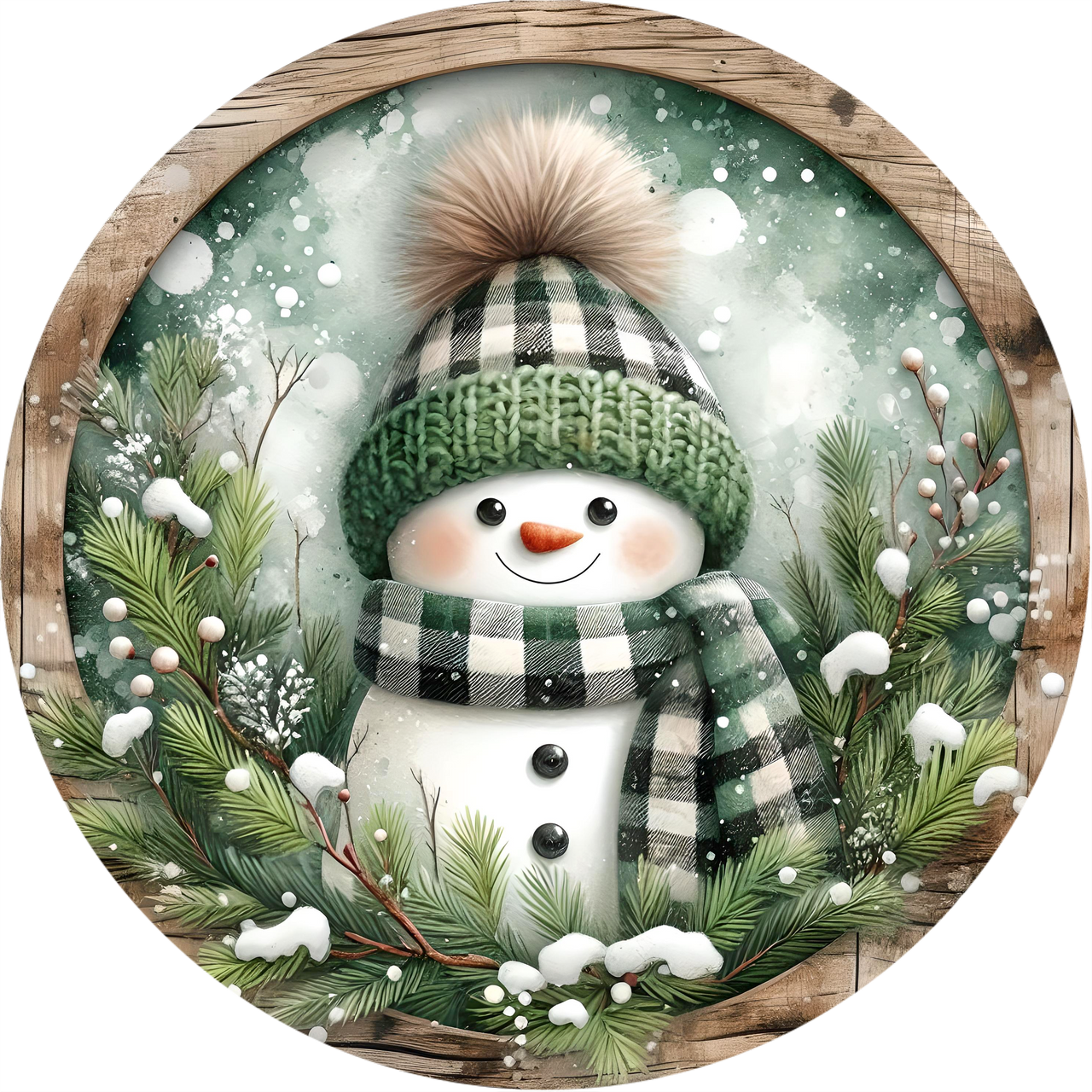 Snowman Sign, DECOE-5346-DH, 18" Door Hanger