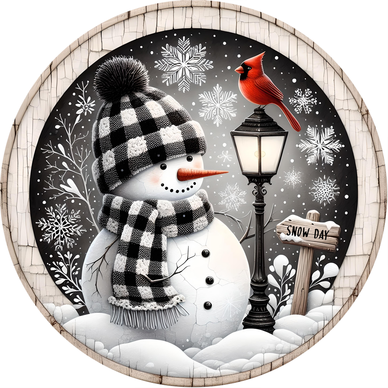 Snowman Sign, Winter Sign, DECOE-5347-DH, 18" Door Hanger