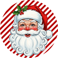 Thumbnail for Christmas Sign, Santa Sign, DECOE-5348-D, Sign For Wreath, 10