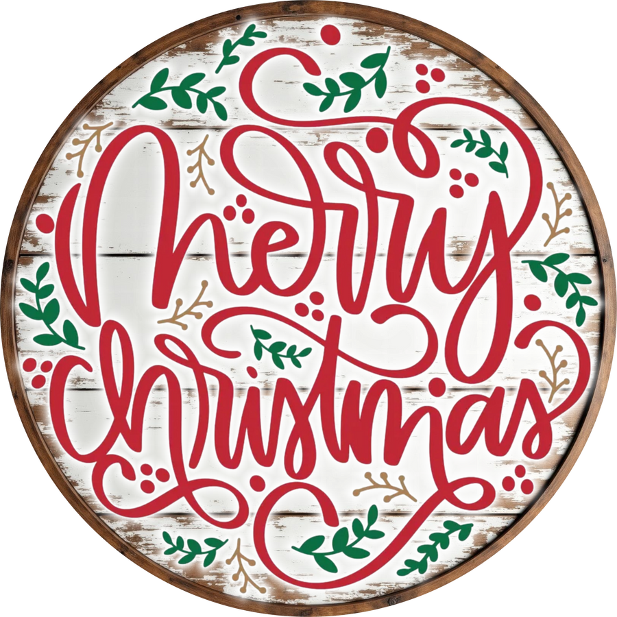 Christmas Sign, Merry Christmas, DECOE-5350-DH, 18" Door Hanger